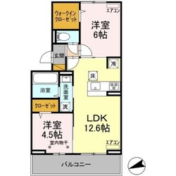 グランテージ海神Iの物件間取画像